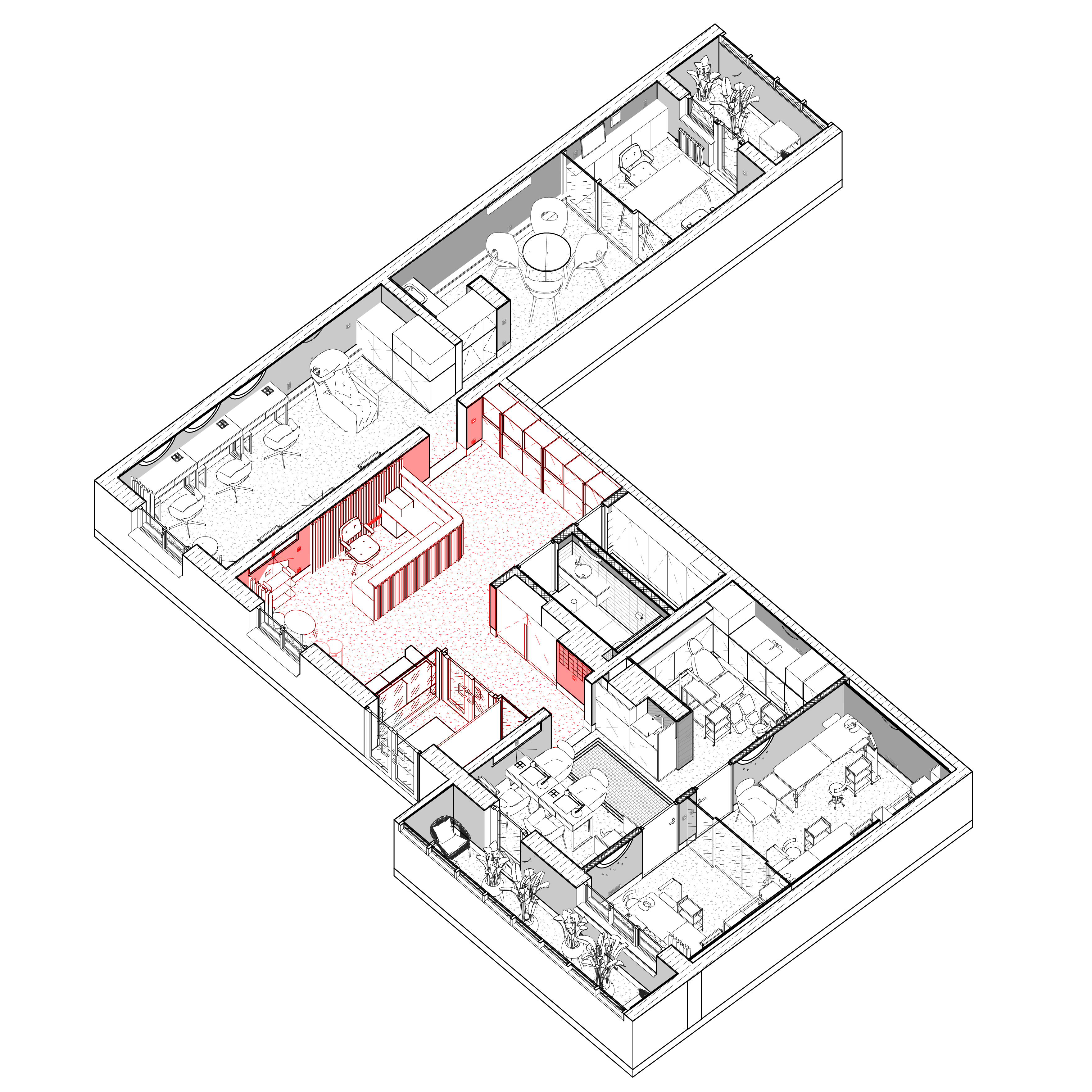 美容院室内设计丨Kate Selezneva-11