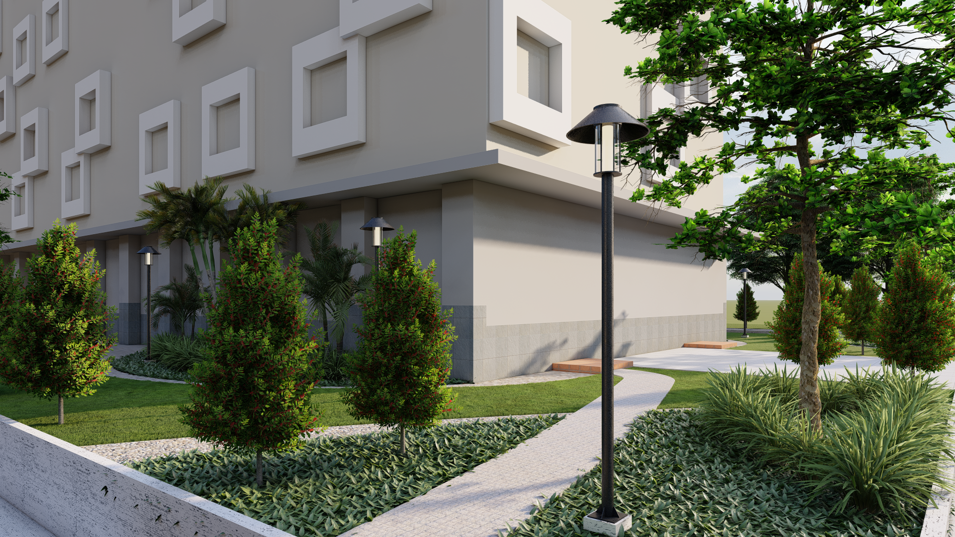 印度尼西亚伊斯兰国际大学校园花园设计-11