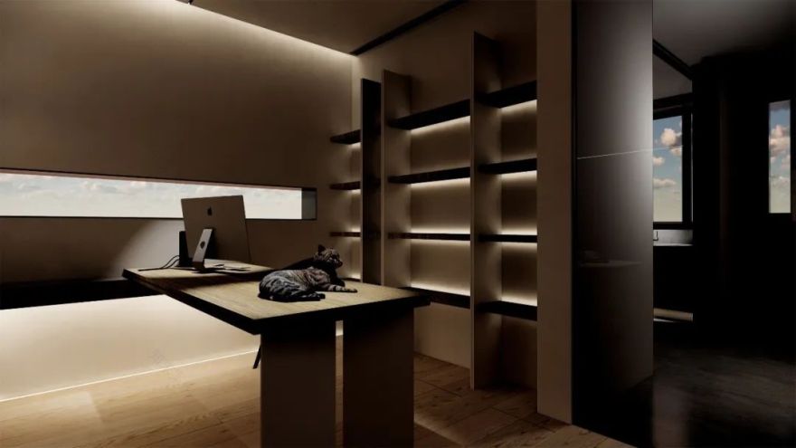 彭博设计 | H 宅 | 现代简约,互动生活-43