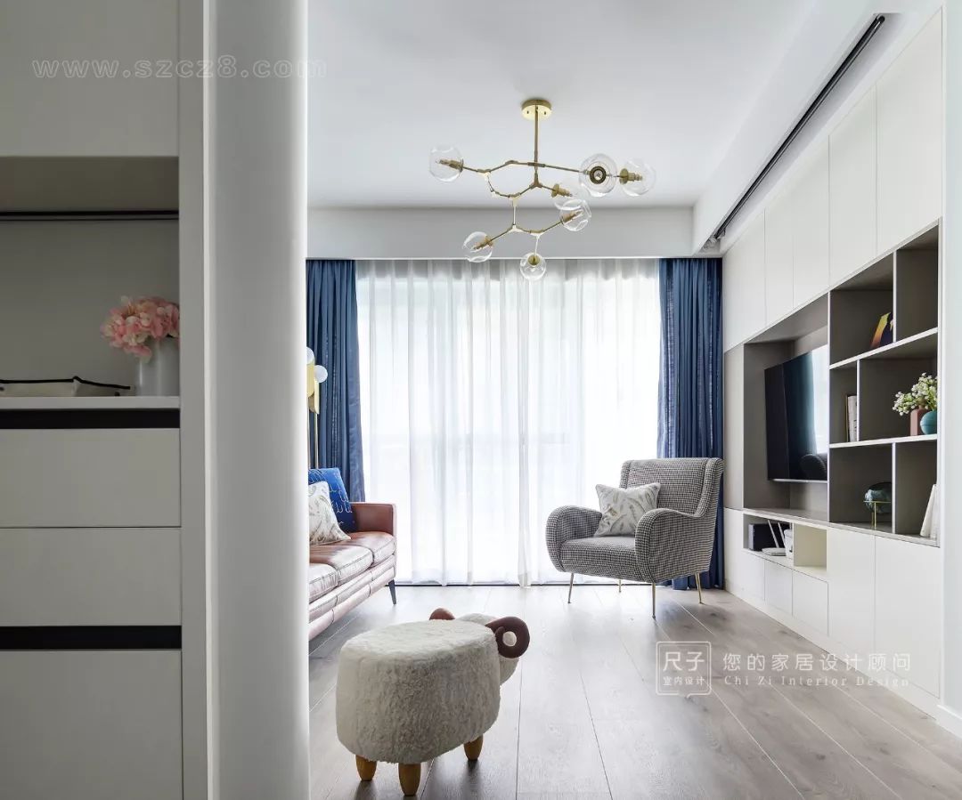 108㎡学区房设计,弧形元素打造孩子的“安全屋”-38