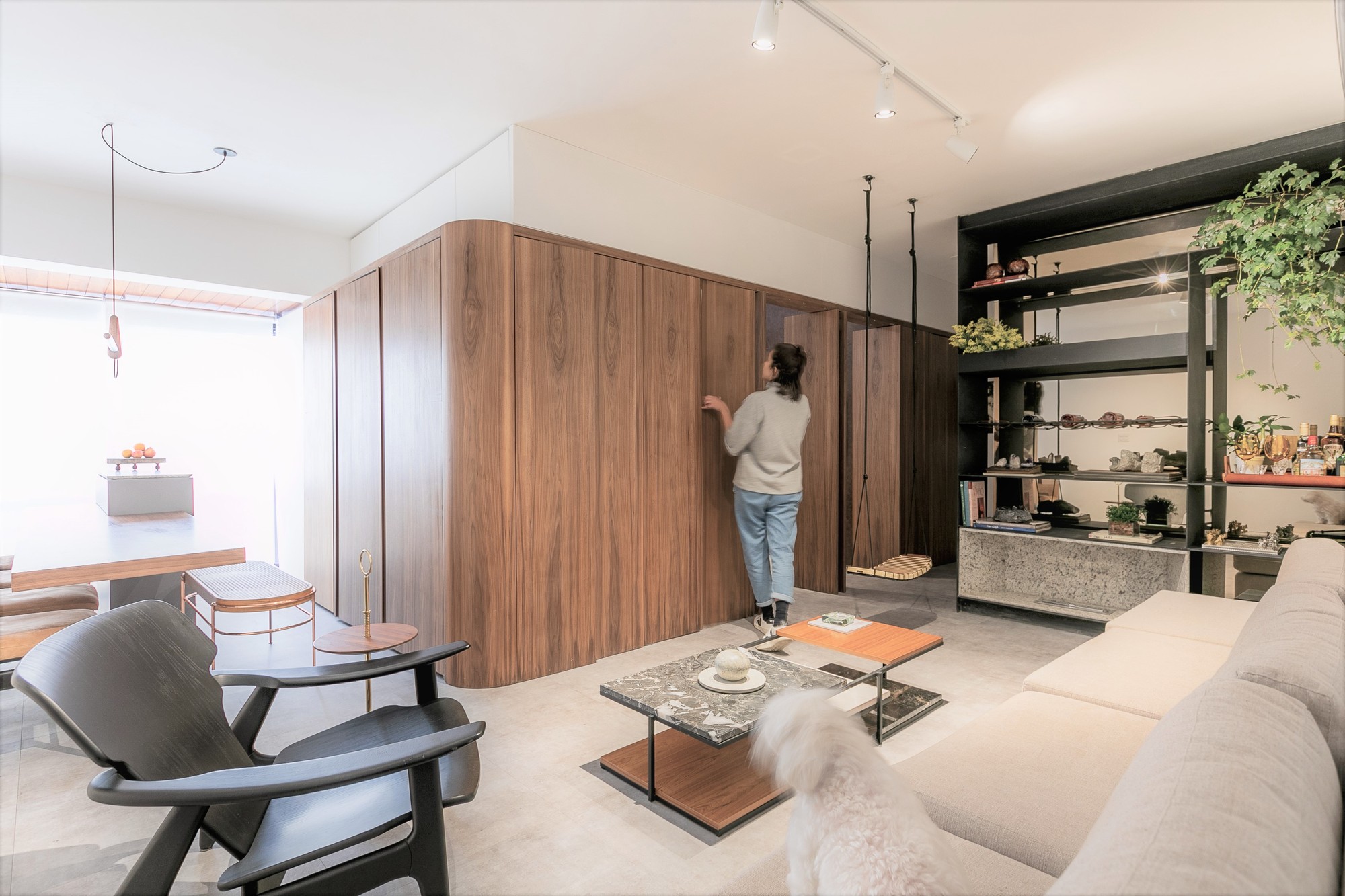 曲线木构空间，打造多变功能 65 平米别墅-18