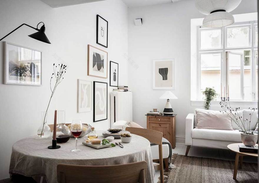 瑞典 38 平方小白公寓,loft 风格设计亮点评析-7