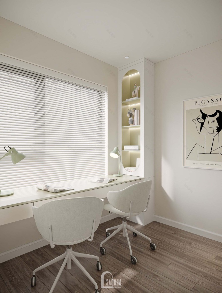 KoreanChic Style Apartment Interior-Vinhomes Ocean Park-21