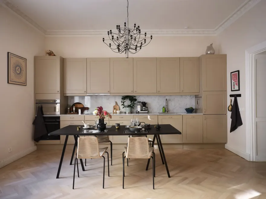 61m2 瑞典公寓,cappuccino 色彩设计魅力四溢-7