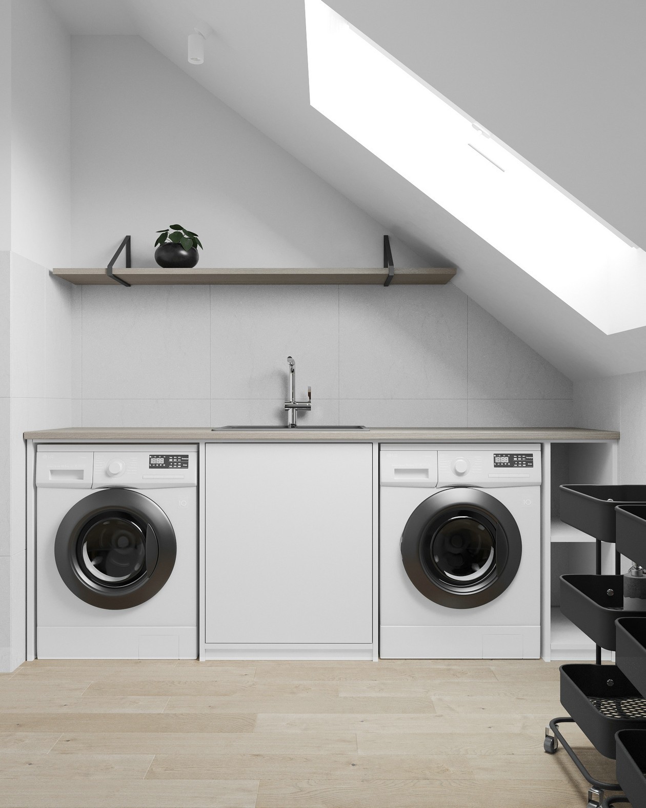 乌克兰 255㎡浅色系住宅设计-30