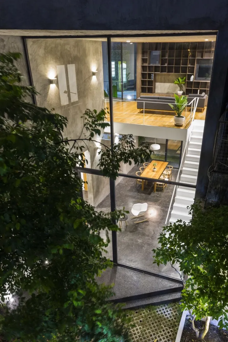 越南密集住宅区的三维花园住宅-18