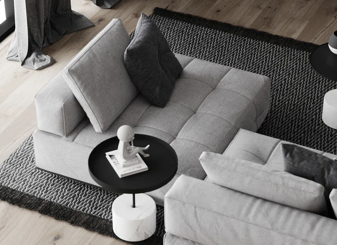 灰色简约空间,黑与白的都市艺术丨HPISD-13