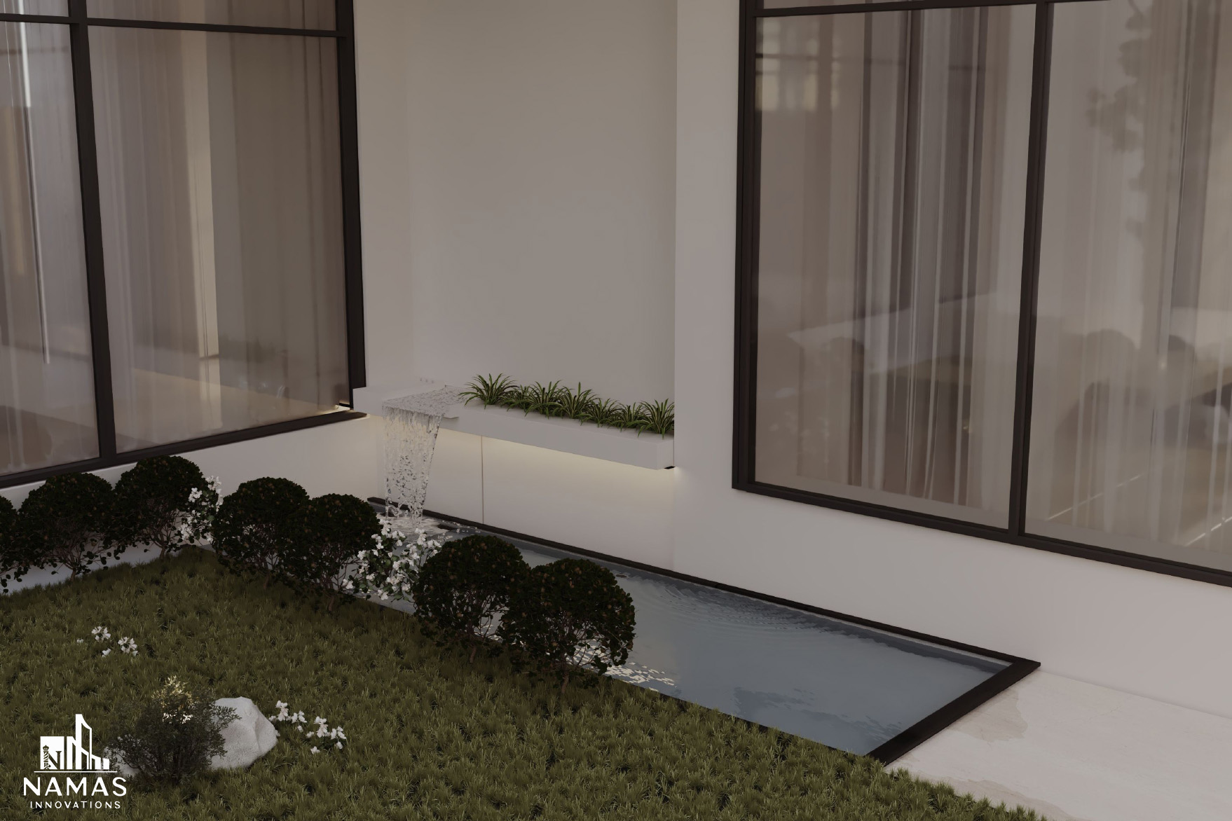 现代简约风别墅外观设计丨沙特阿拉伯丨Namasinnovation-18