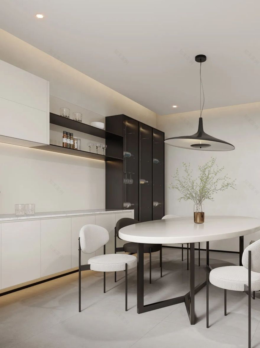 全案整装 | 350㎡现代简约居所,闯入城市间的静谧之境!-35