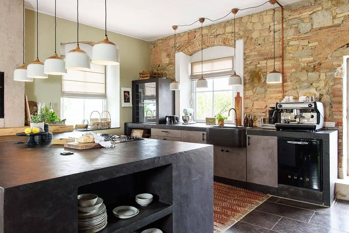 托斯卡纳乡村现代风格老农舍改造-4