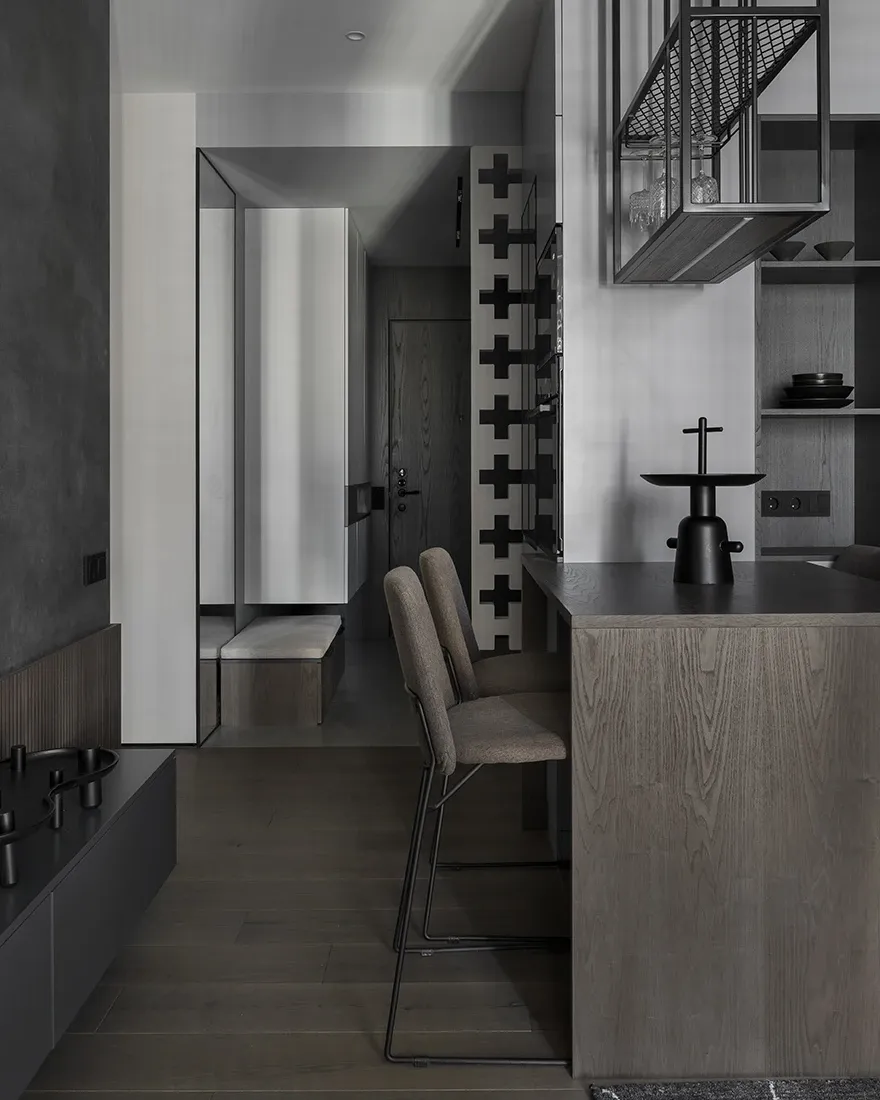 67平米家庭公寓室内设计丨俄罗斯莫斯科丨Дарья Максимова,Ася Анциферова-22