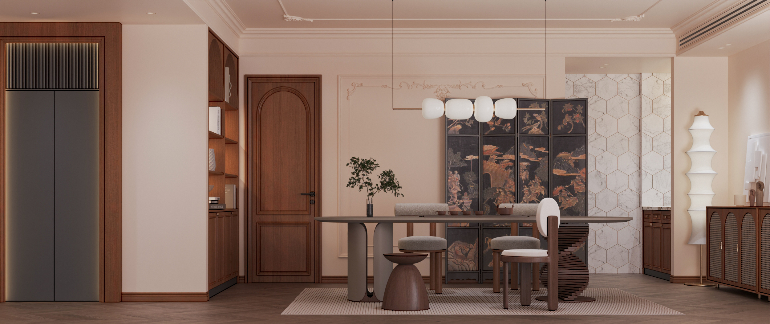 武汉-城投-瀚城璞岸 法式中古风别墅设计-16