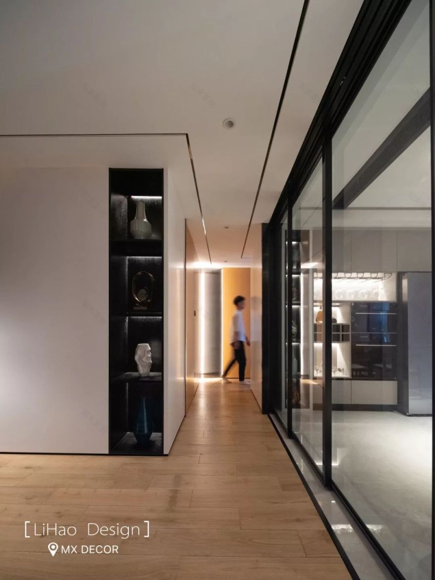 李浩-- 红绿交织,打造 125㎡现代个性家居-18