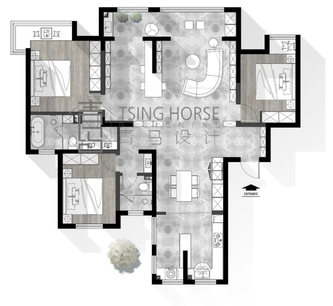 图书馆之约 | 现代风格的外语学院家属区住宅设计-36