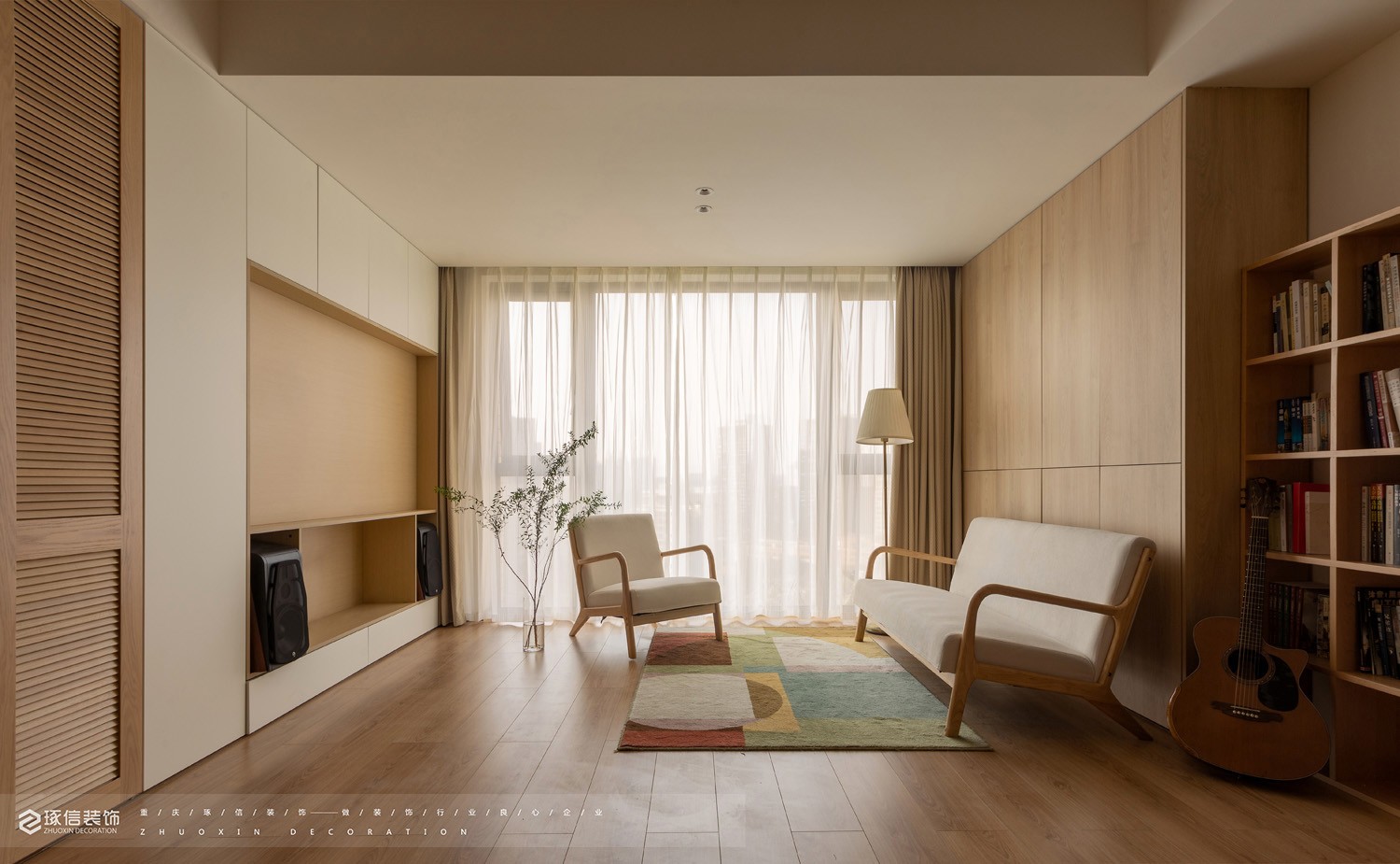 100 平旧房改造日式温馨家丨琢信装饰-22