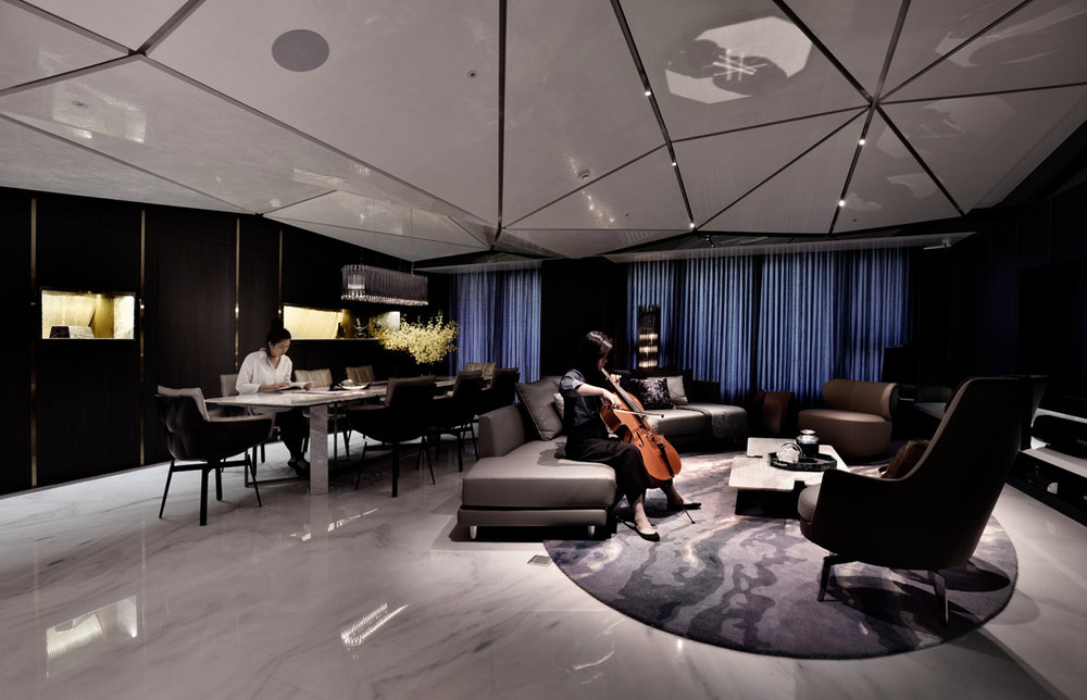 碧水波光——行一建筑的动态光影空间-2