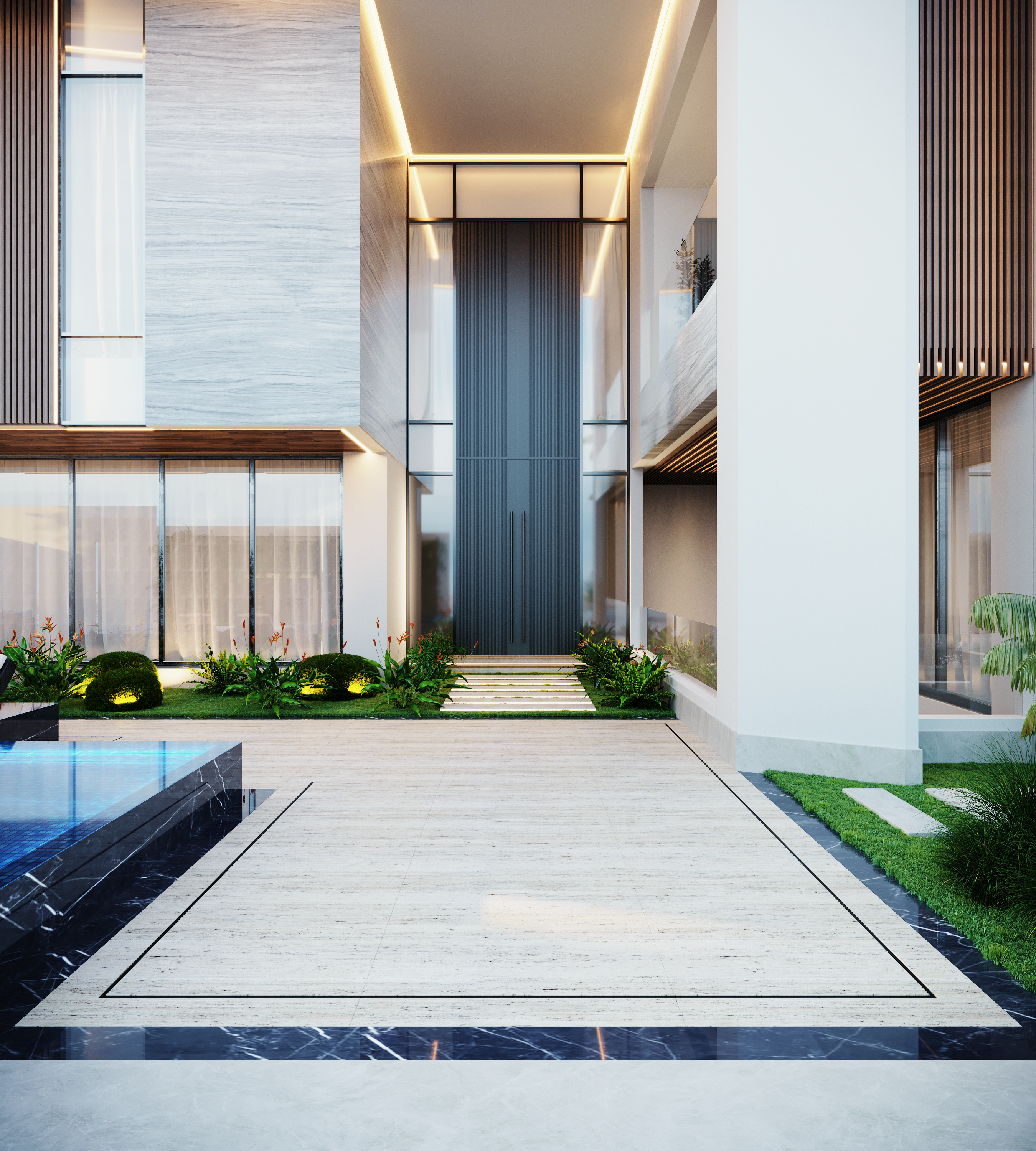 AL MUNIFE 景观设计丨Binaeya Engineering-12