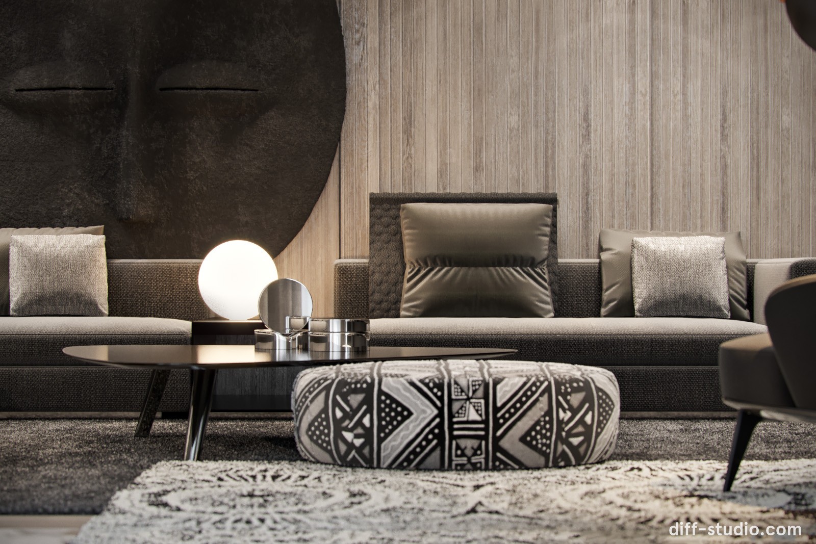 传统与现代对话，卢旺达私人别墅  Diff.Studio-10