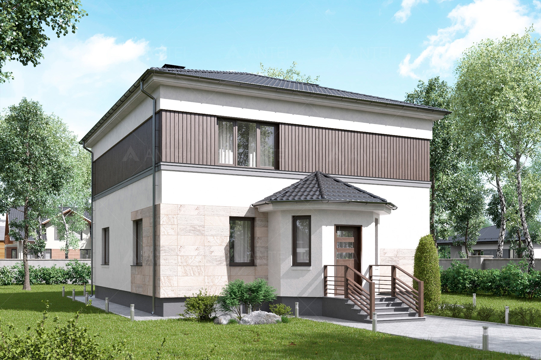 Проект двухэтажного дома «КД-33» - Antei.by-3