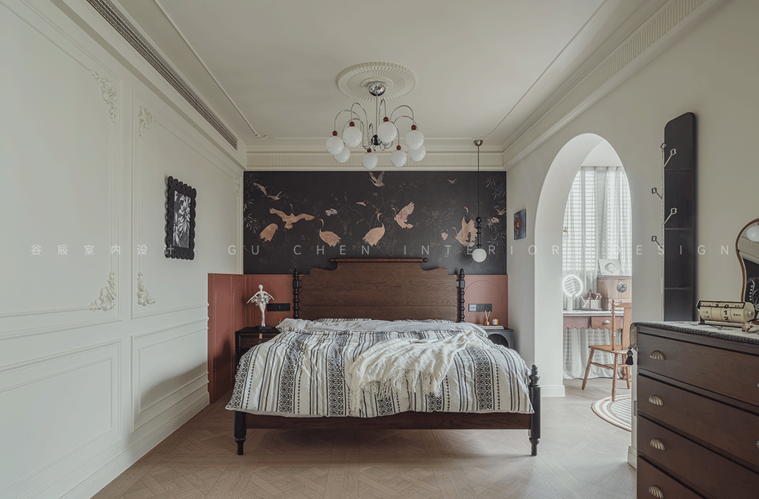 安徽黄山玉屏齐云府复古风家装设计丨中国黄山丨谷辰设计-16