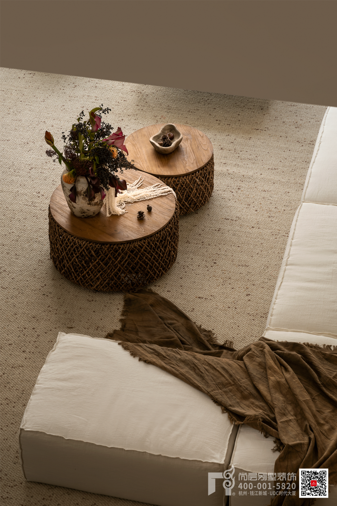 500㎡富春壹号院·木影流光·自然叙事的现代“剪影”别墅丨杭州尚层装饰-14