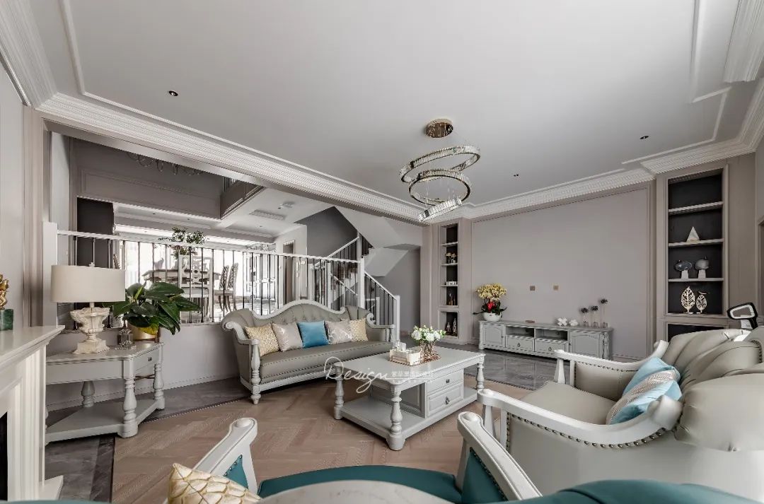 向阳苑 350㎡混搭美式风家居丨紫苹果装饰集团-31