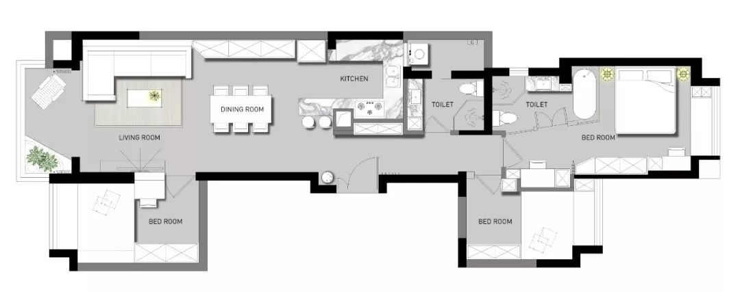 90㎡眼镜房逆袭，现代混搭风打造完美家居-30
