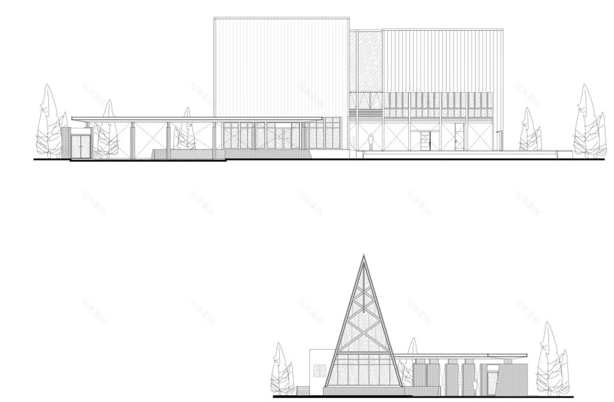 曼谷大道 Clubhouse,三角形的有机建筑美学-45