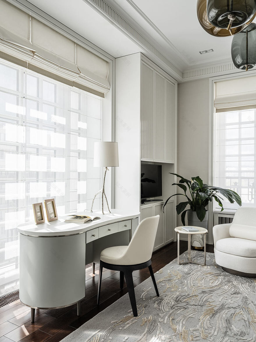 白色与中性公寓丨O&A London-12