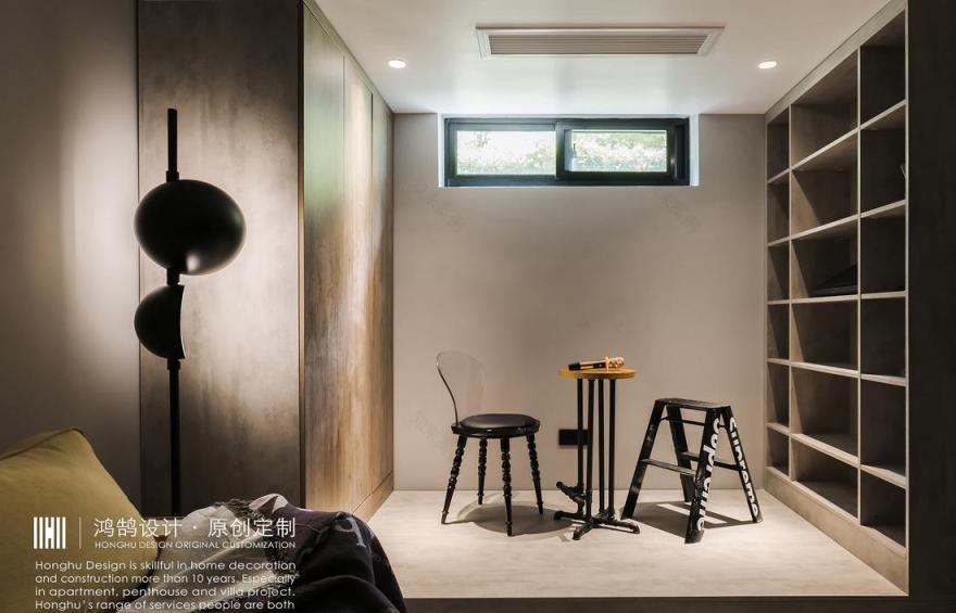 工业风哥特萝莉式住宅丨中国上海丨上海鸿鹄设计-4