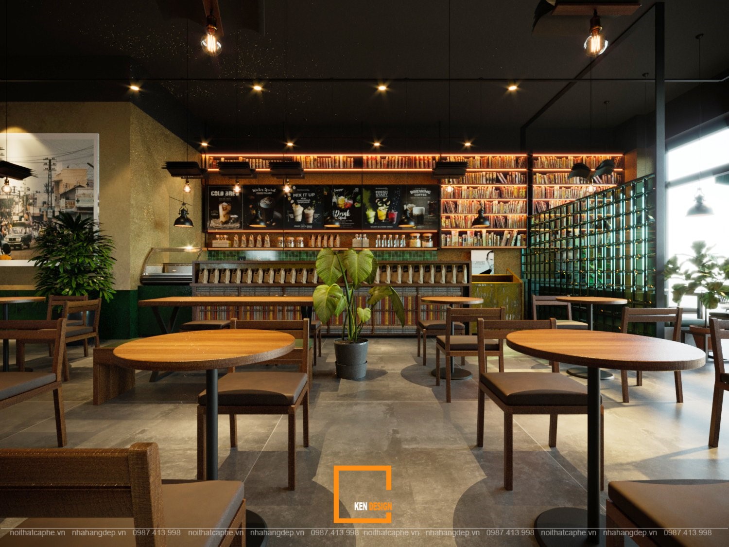 Buôn Cà Phê Thủ Đức咖啡馆设计丨越南胡志明市丨Kendesign团队-22