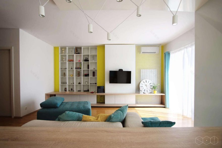 Chic penthouse for two with a contemporary and minimalist manner with a splash of color CAANdesign Architecture and home design blog-16