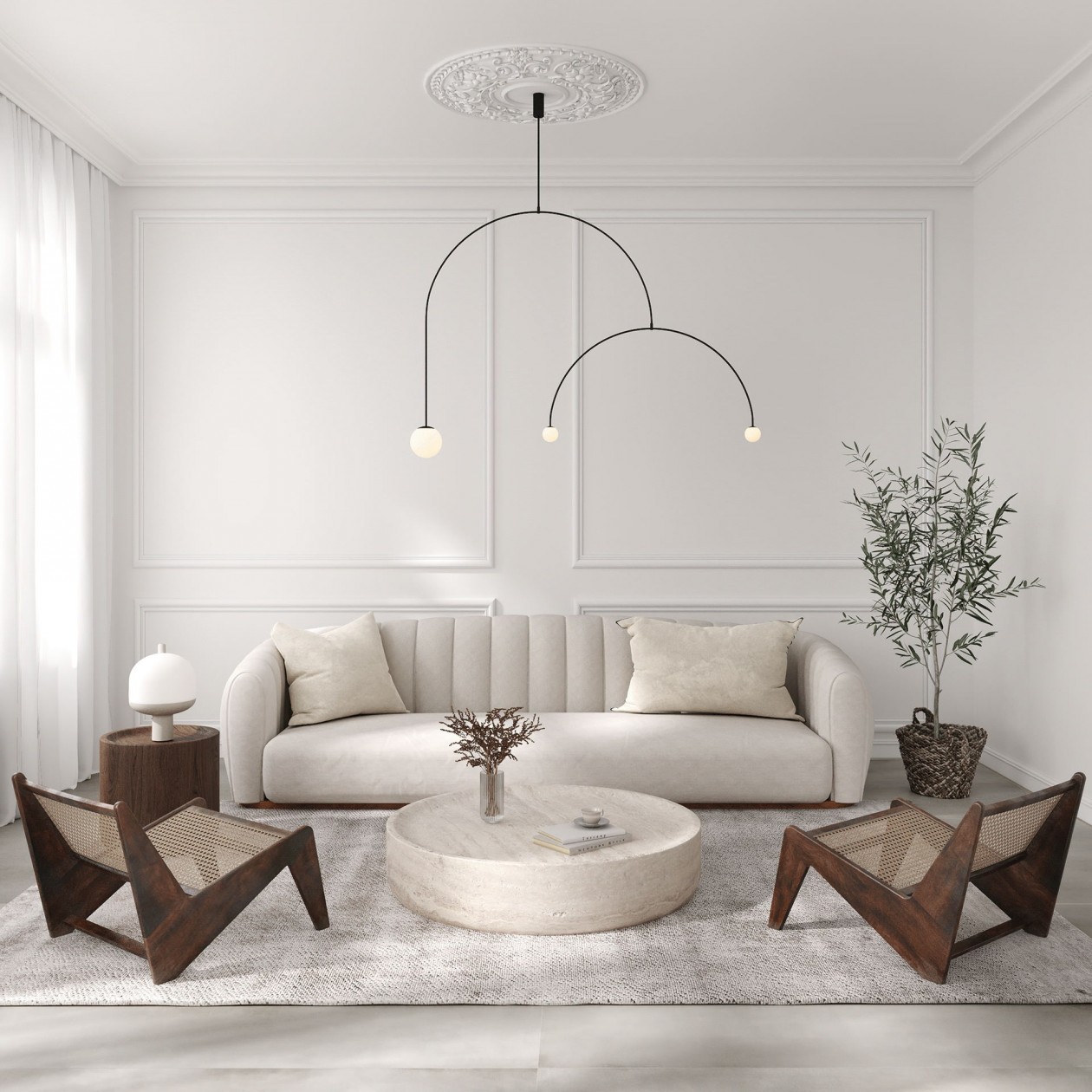 白色系 简洁而舒适的公寓-0