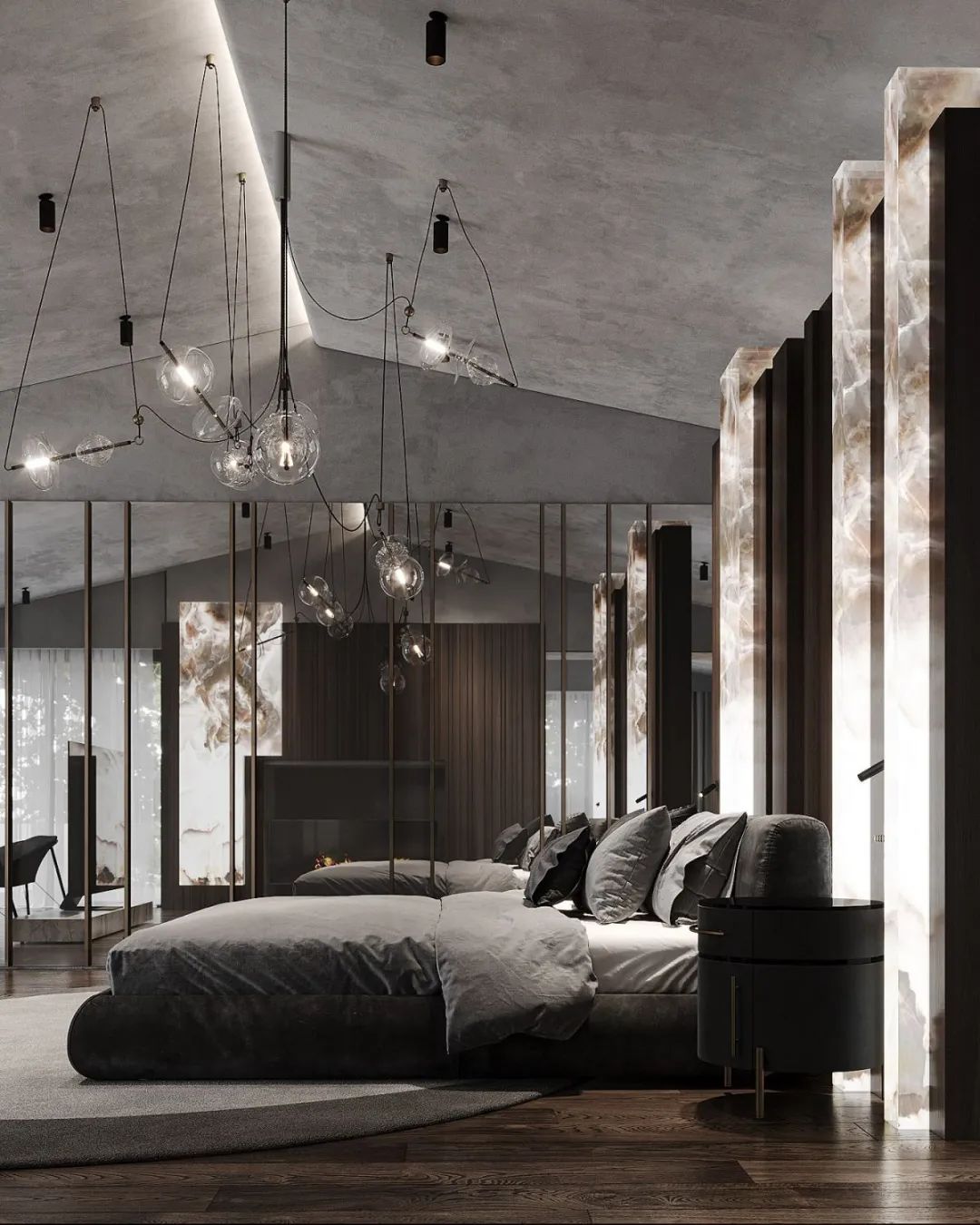 灰色奢华 · 1300㎡大宅设计丨IQOSA Architect-46