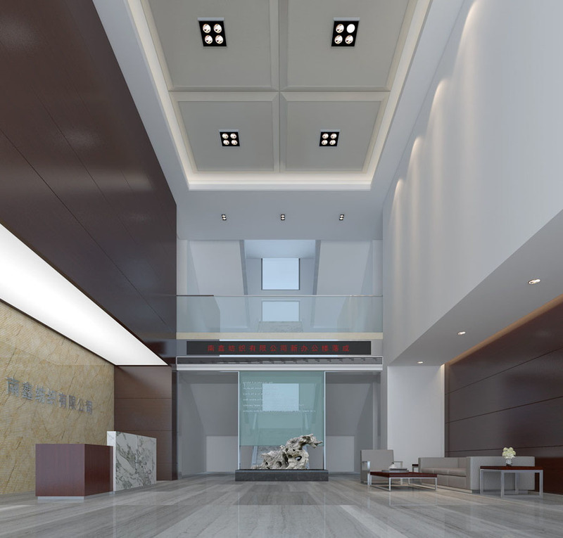办公楼大厅 写字楼大厅设计案例效果图2-16