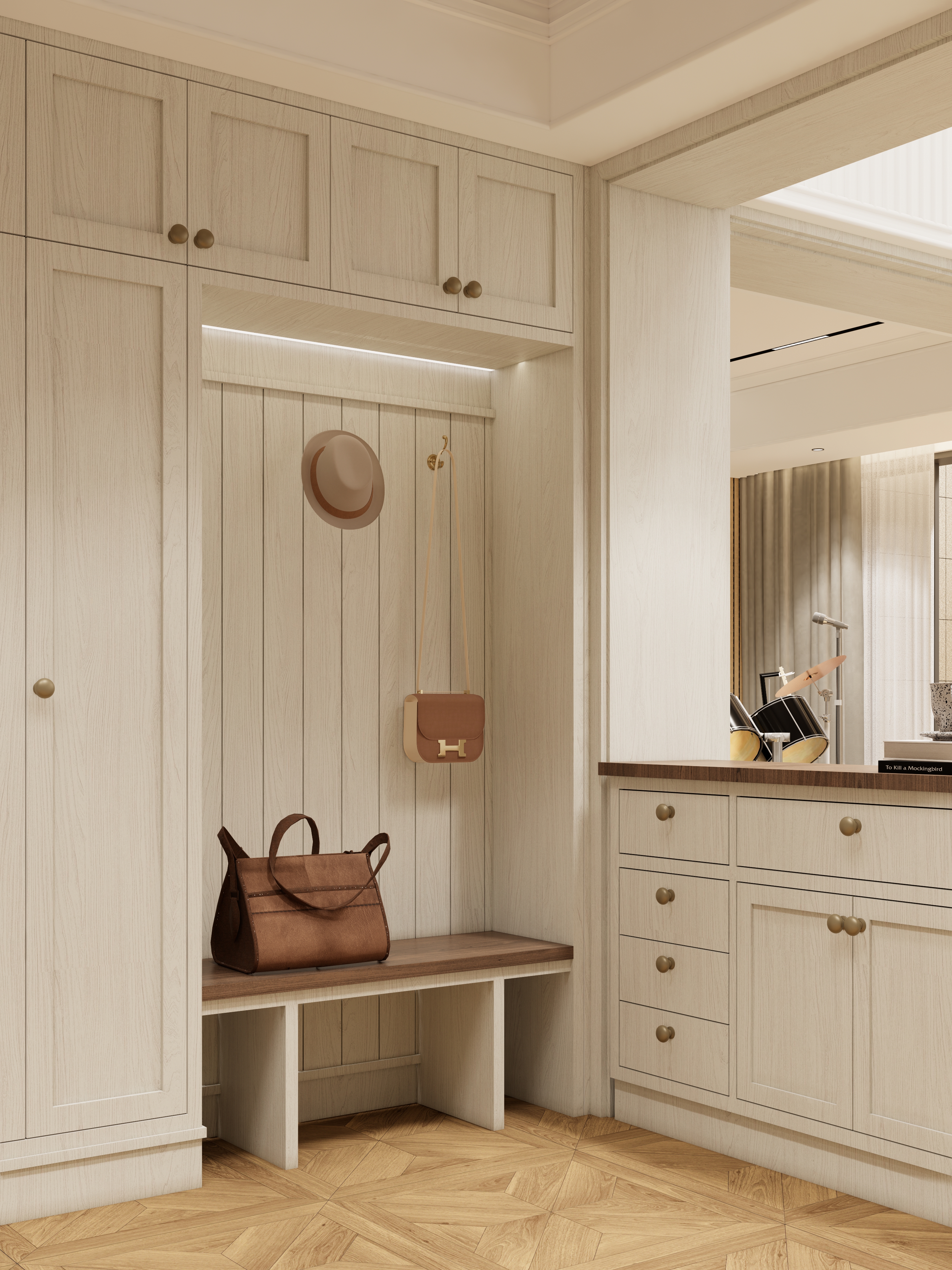 现代美式别墅设计作品丨中国扬州丨南京云间万象空间设计-22