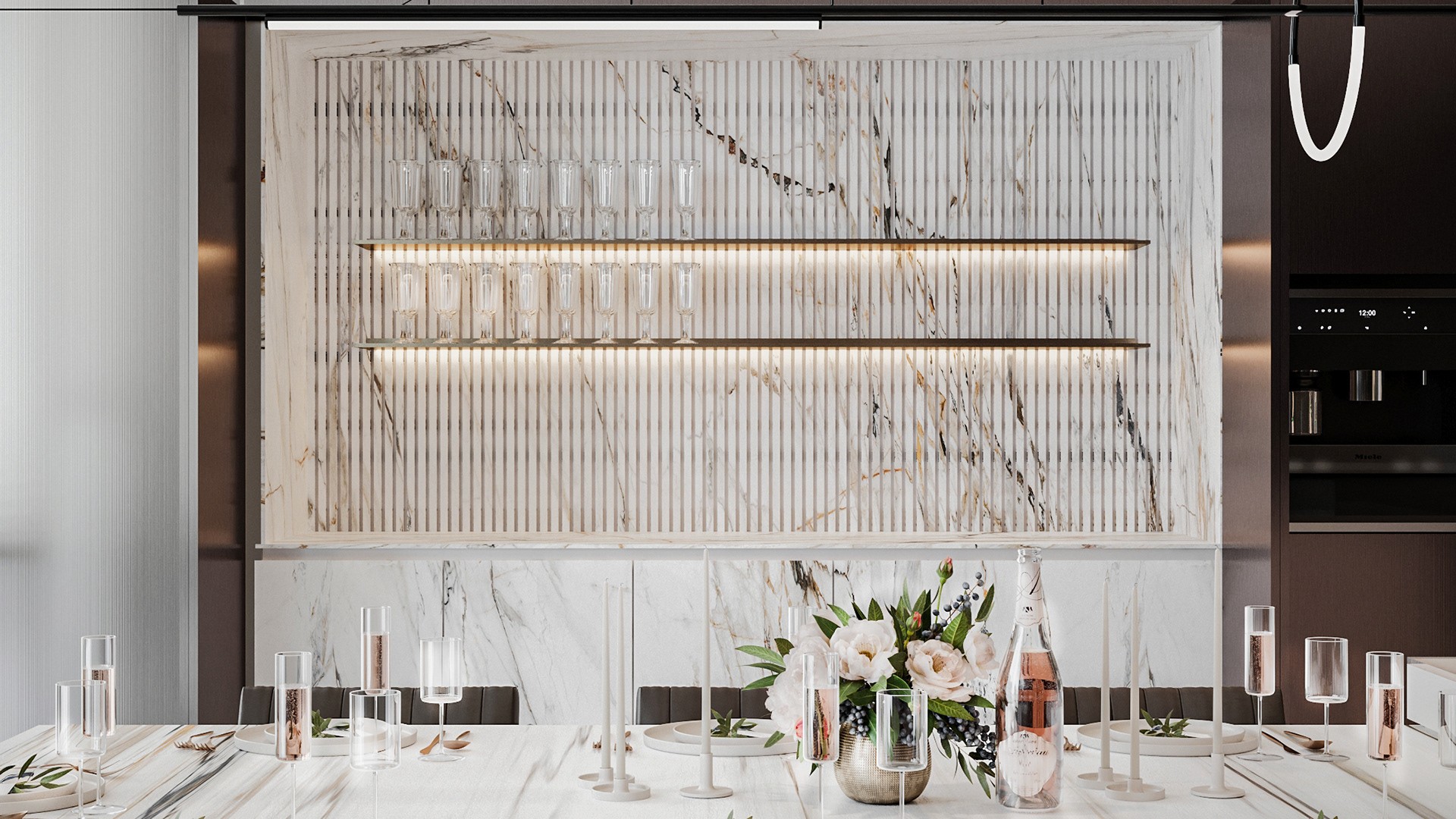 现代空间设计，石材系的完美应用！-14