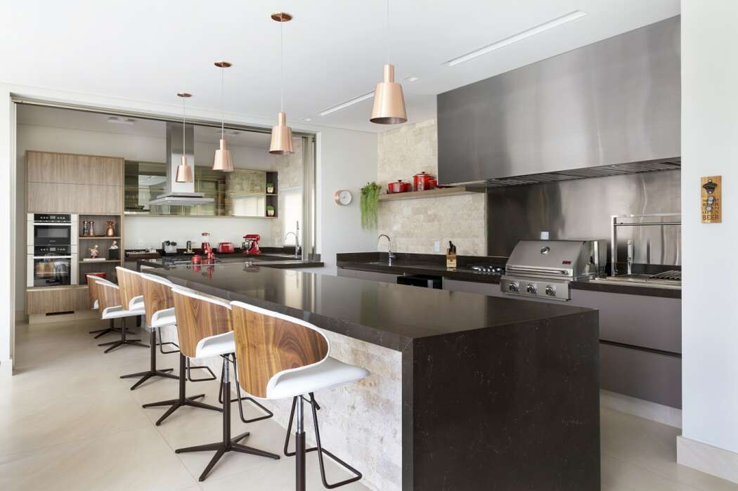 巴西现代 L 型住宅，融入花园的优雅与宁静-5