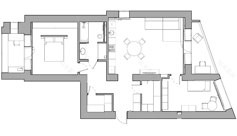 理想公寓设计项目(适用于秋明年轻夫妇)丨俄罗斯秋明丨室内设计师亚历山大·哈桑诺娃-45