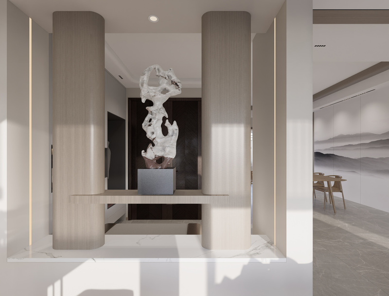 现代新中式禅意空间的极简美学-3