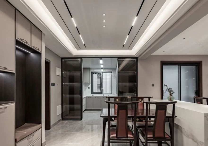 西海南新中式雅居丨紫苹果国际设计-35