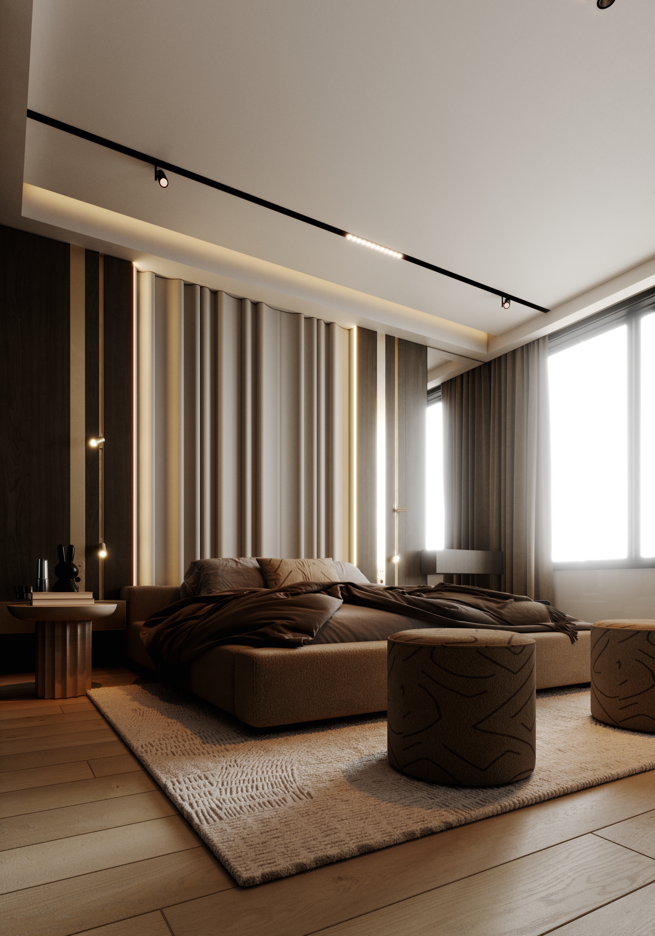 现代风格卧室设计丨沙特阿拉伯丨Alwi Jamal-9