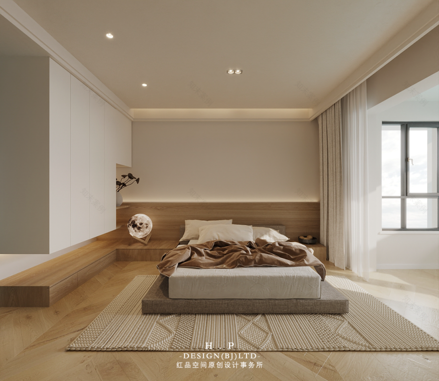 90㎡二孩家庭空间布局设计丨中国北京丨红品空间原创设计-24