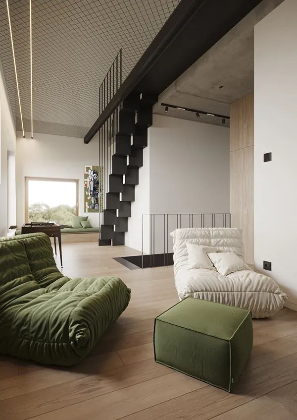 德国三层住宅的清新惬意设计丨DENEW studio-65