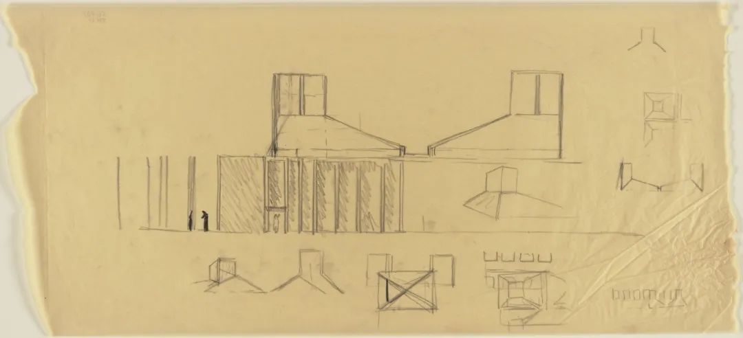 路易斯·康的建筑绘画-55