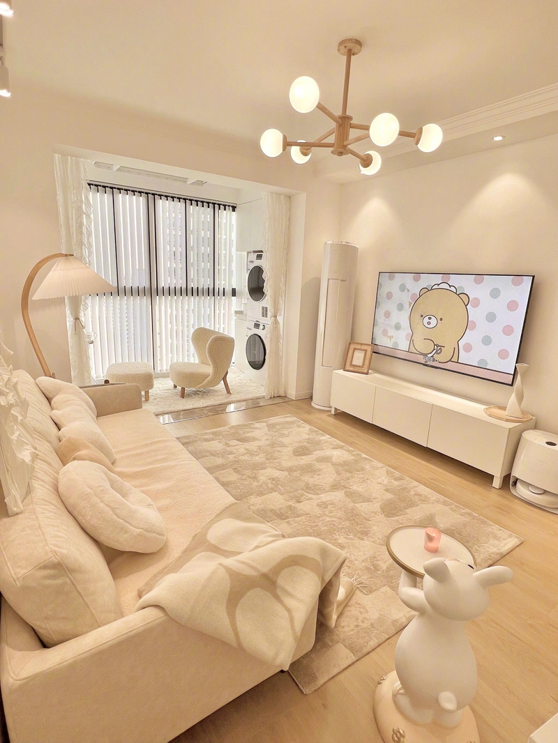 依云小镇114平奶油风家居设计-2