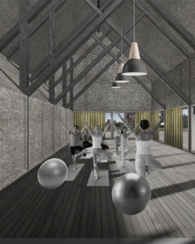 建立强大的建筑语言，为“Parco della Trucca”建立新的中心性
