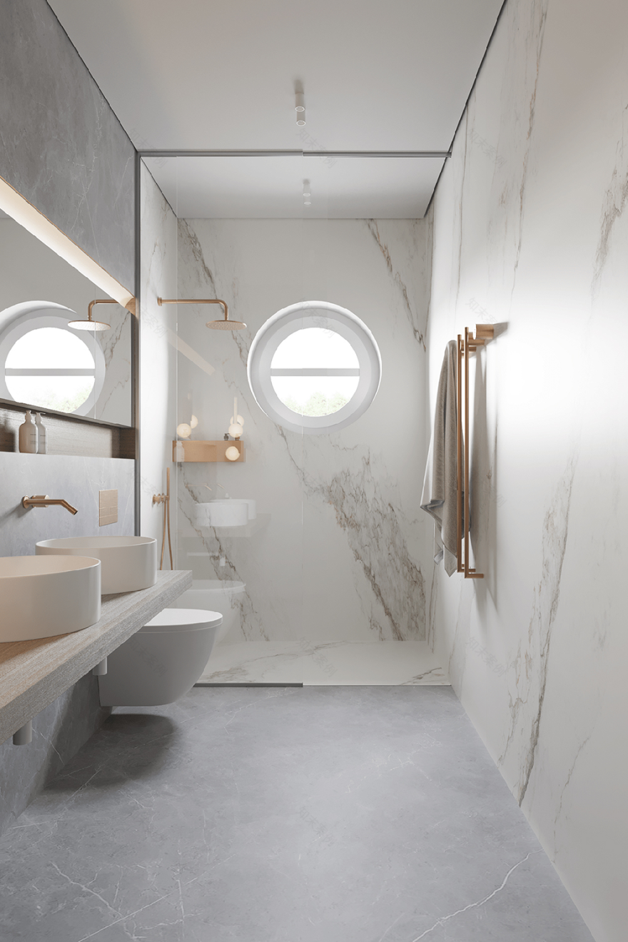 现代原木极简风的居住空间-63