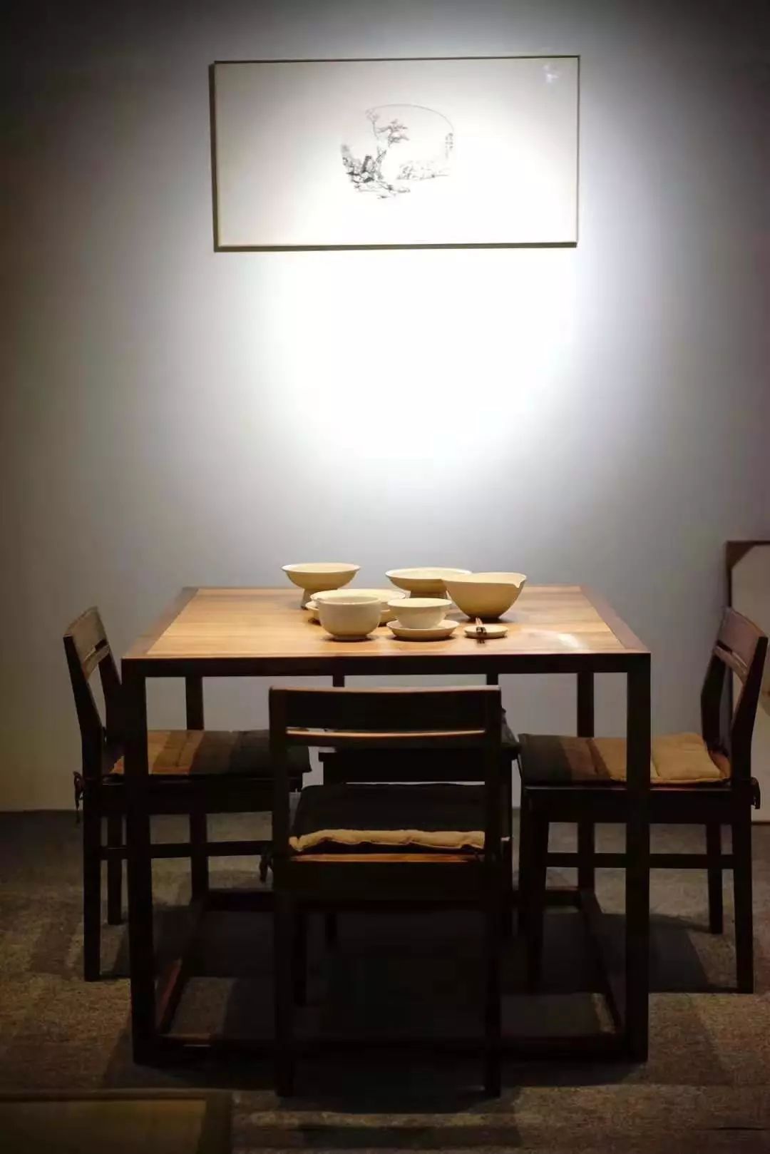 墨问丨黑胡桃直脚方茶餐桌-28