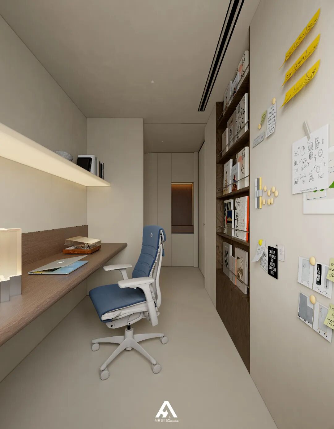 南昌阿鹤设计|210m²滨江大平层，游走在空间里！-48